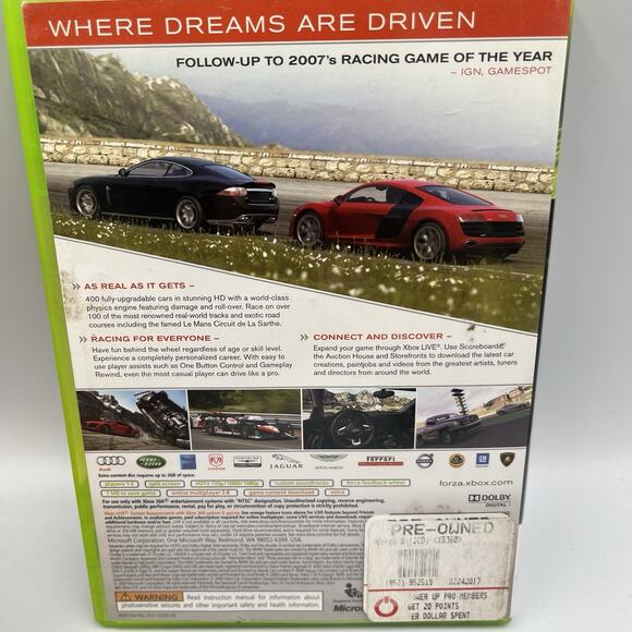 Microsoft Xbox 360 Forza Motorsport 3 Racing Game Complete + Manual Tested - Picture 4 of 7